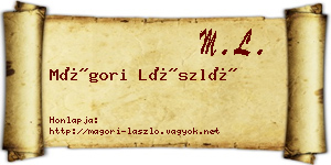 Mágori László névjegykártya